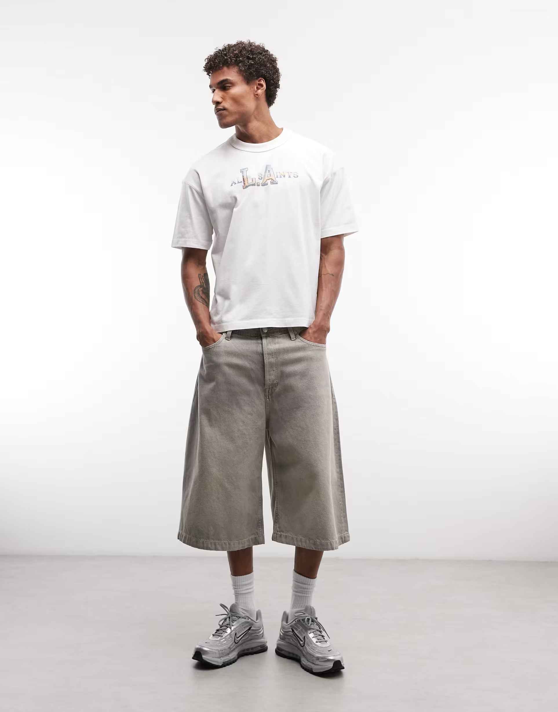 AllSaints - Angelino short sleeve graphic logo t-shirt