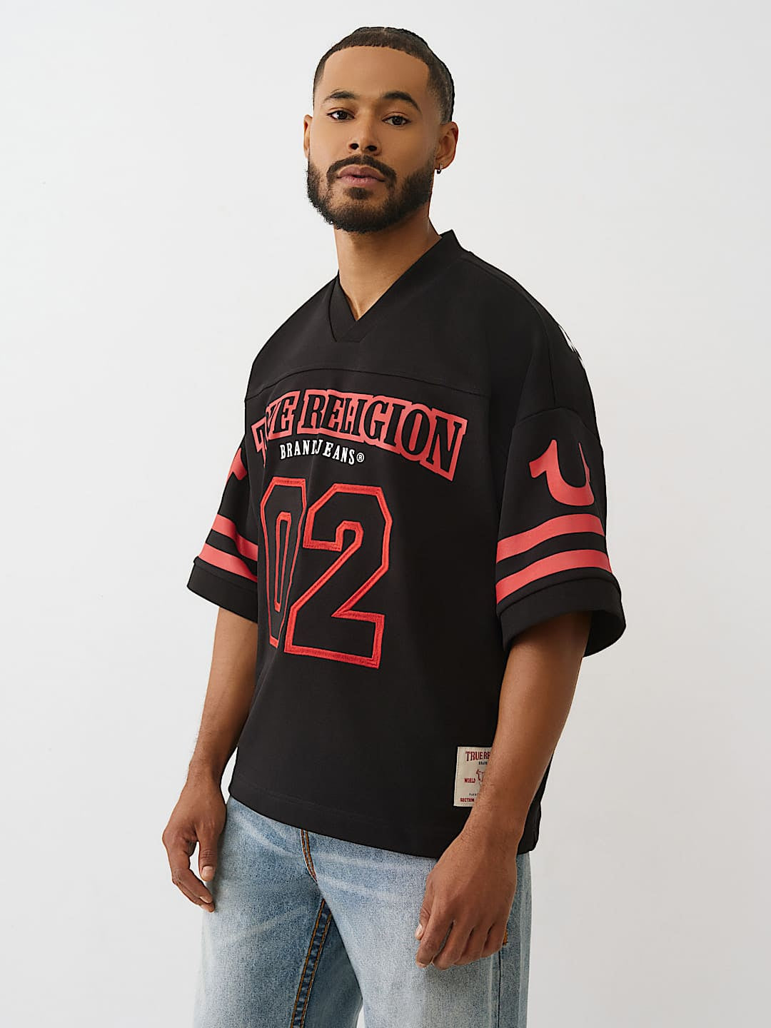 True Religion - Football Knit Boxy Jersey