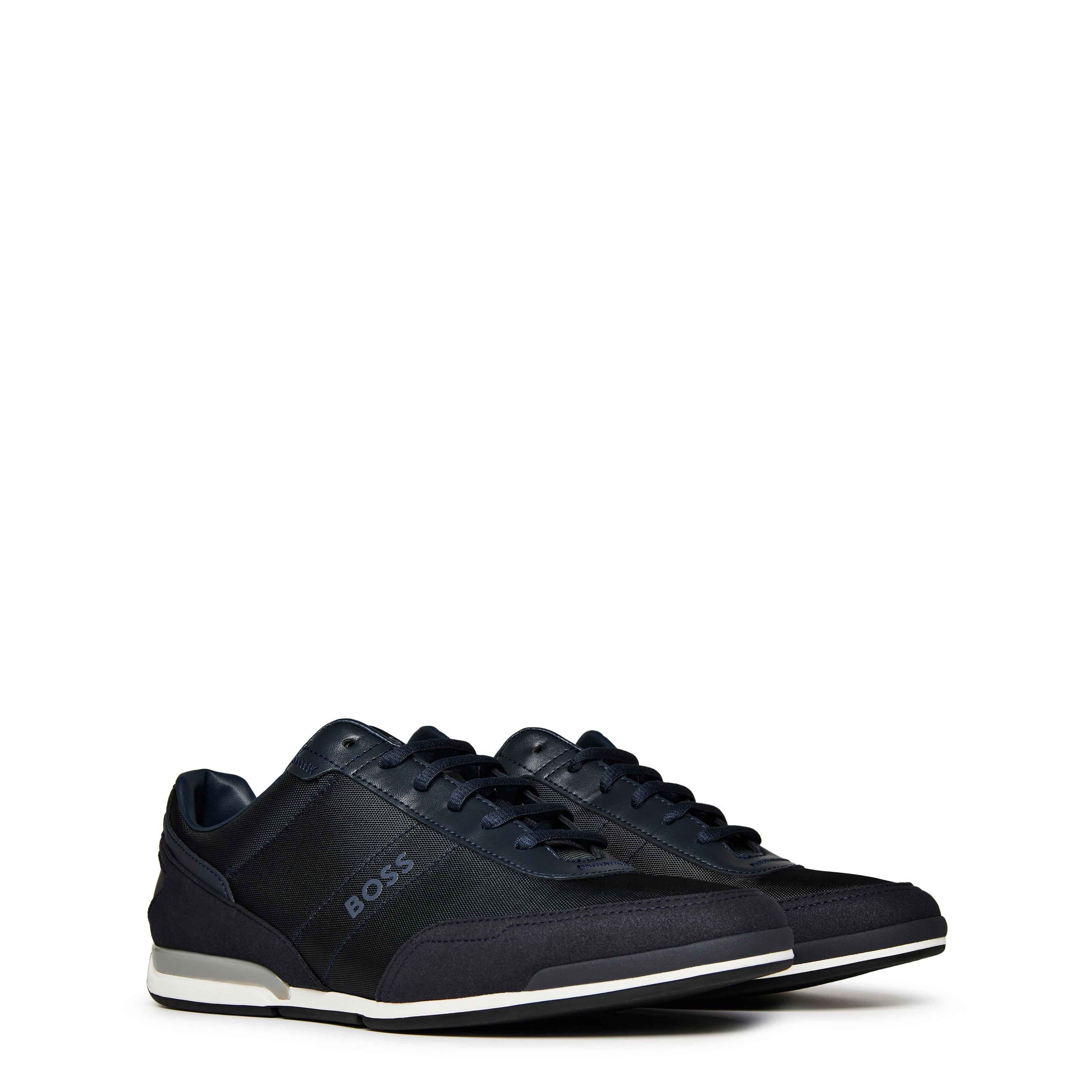 BOSS - Mens BOSS Saturn Low Top Everyday Trainers with Technical Mesh