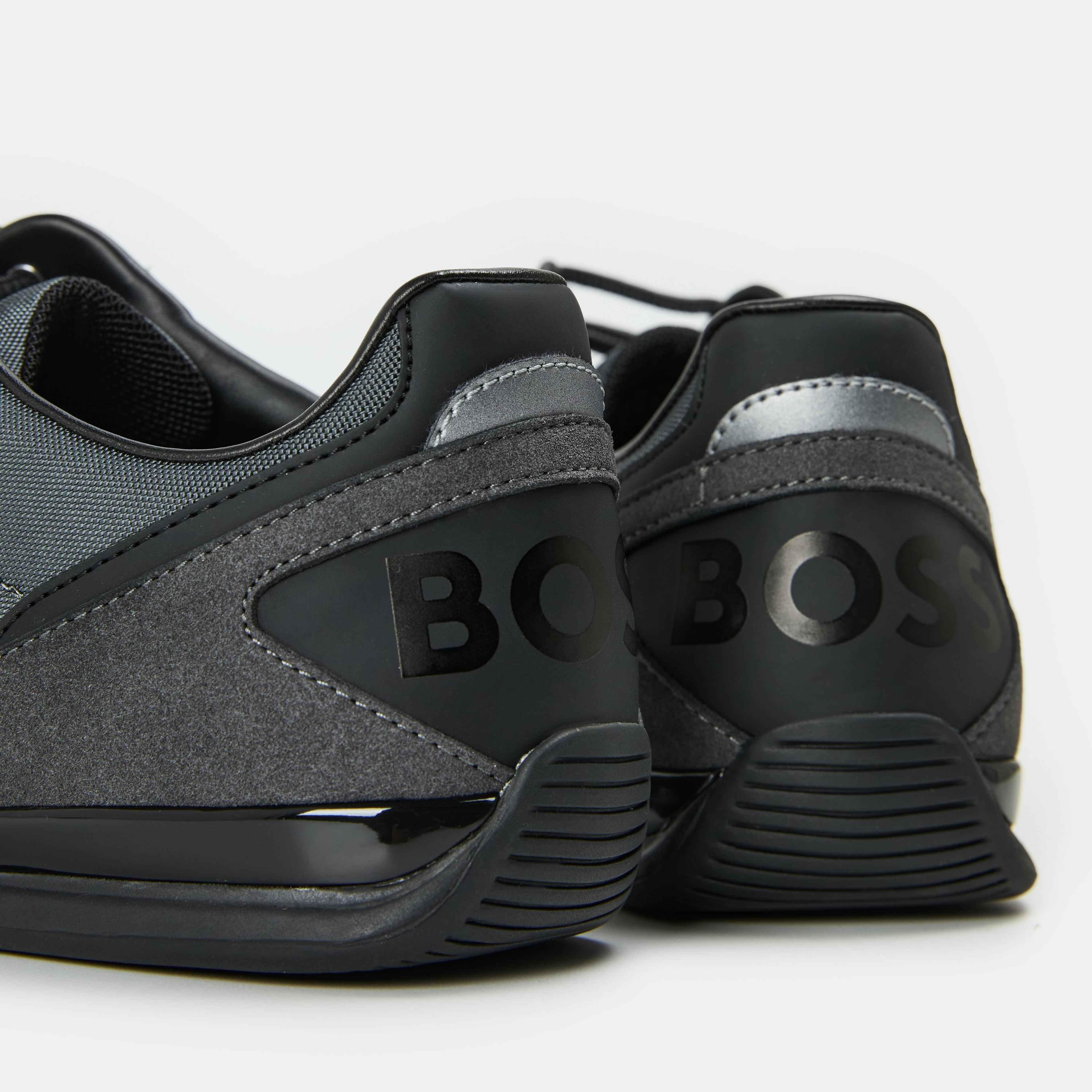 BOSS - Mens BOSS Saturn Low Top Everyday Trainers with Technical Mesh