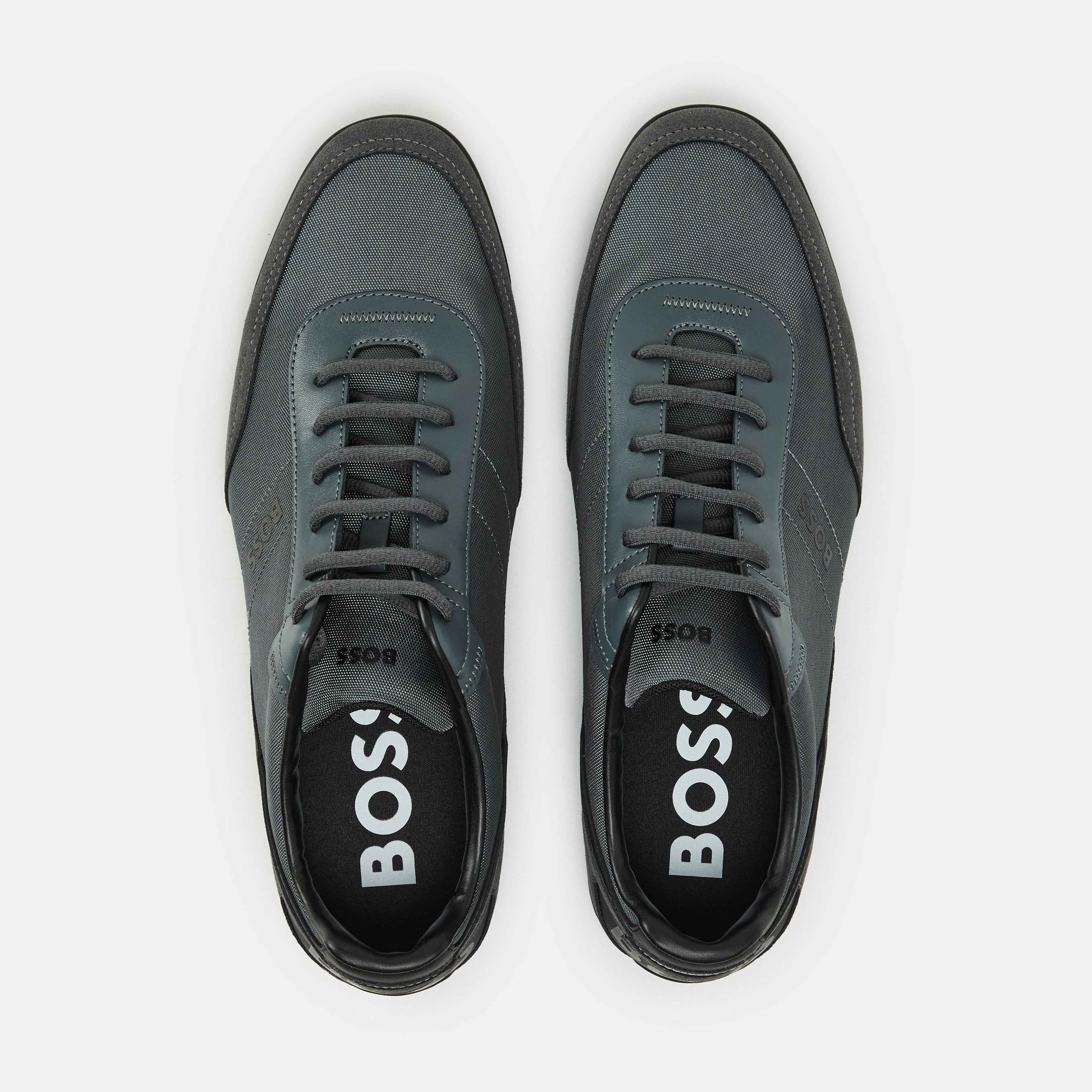 BOSS - Mens BOSS Saturn Low Top Everyday Trainers with Technical Mesh