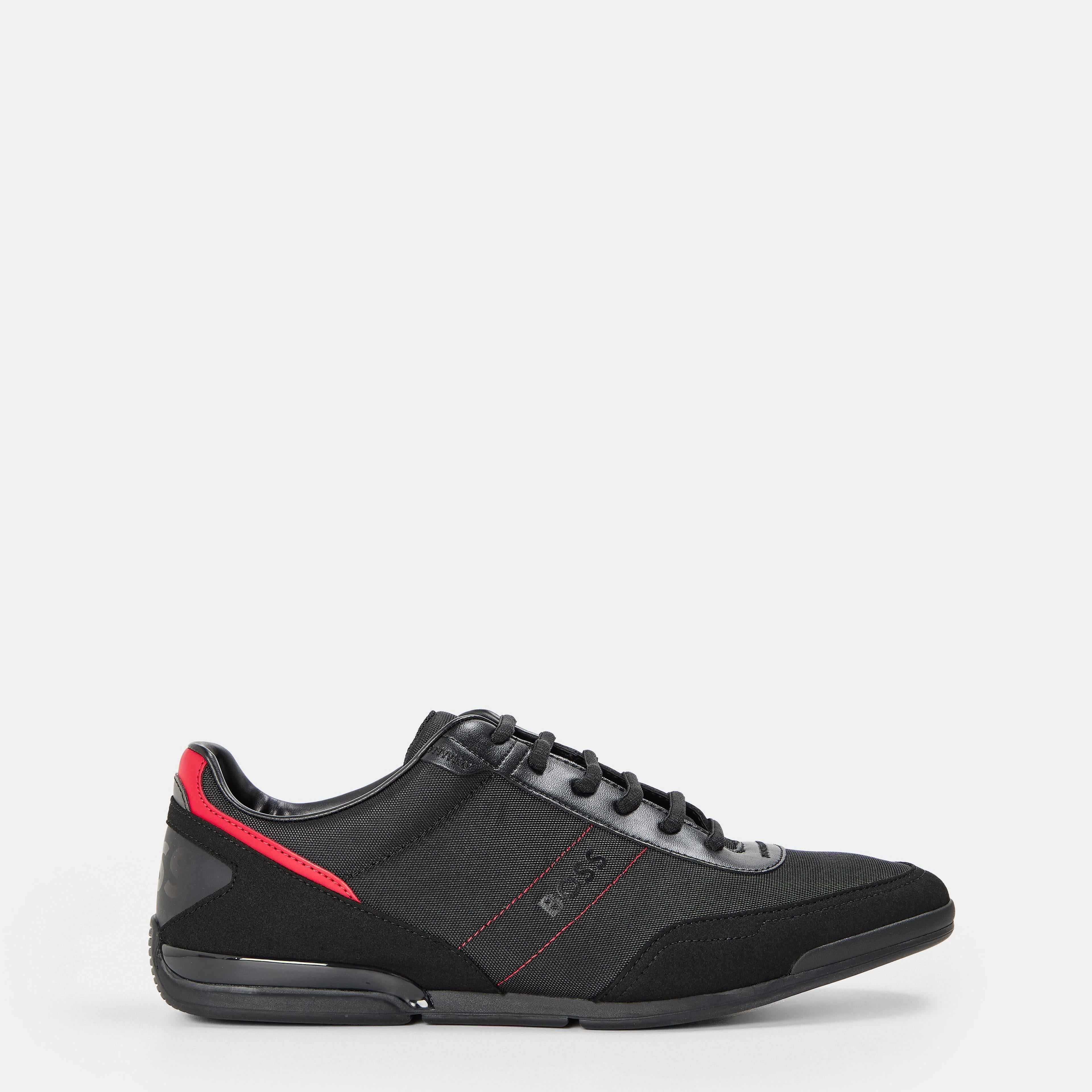 BOSS - Mens BOSS Saturn Low Top Everyday Trainers with Technical Mesh