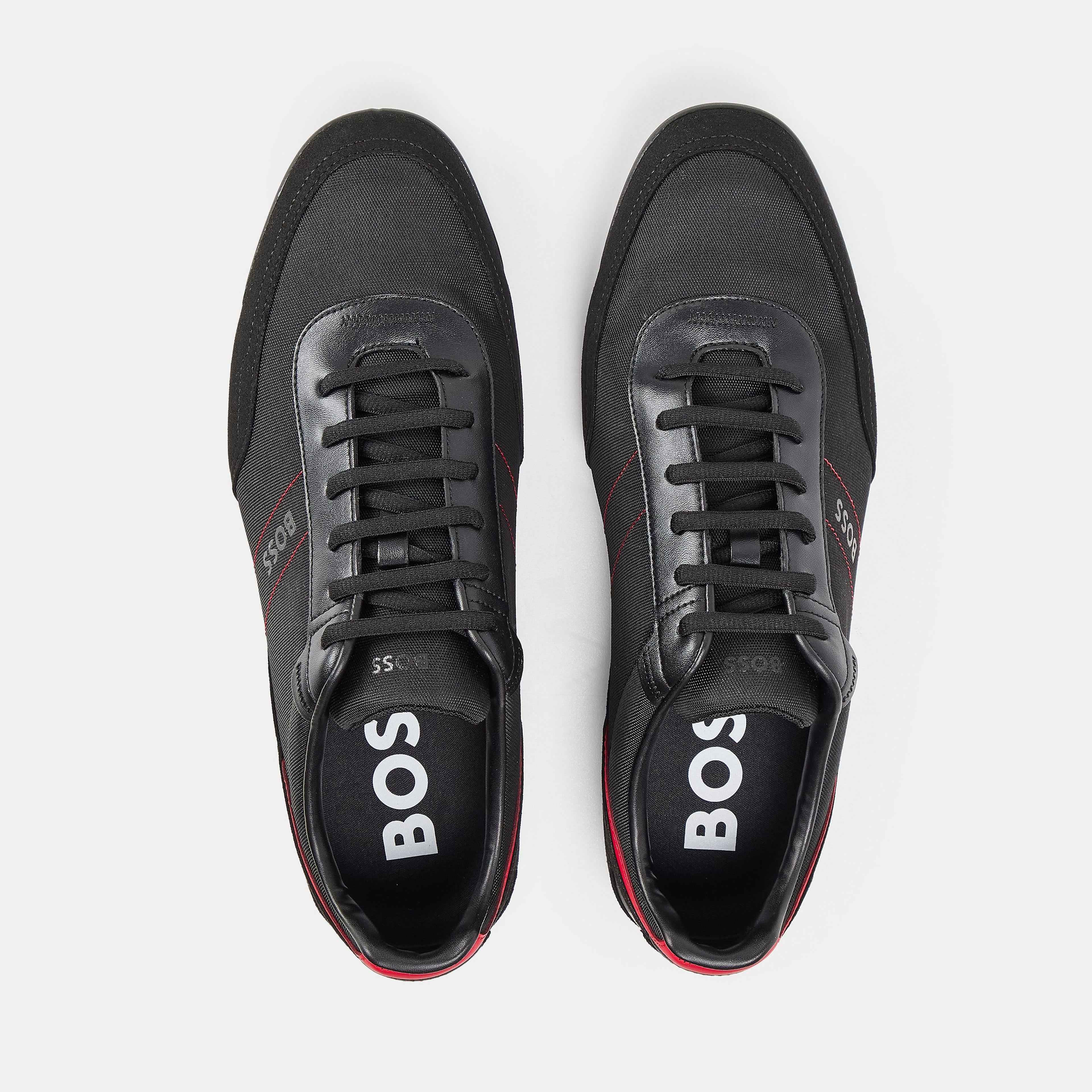 BOSS - Mens BOSS Saturn Low Top Everyday Trainers with Technical Mesh
