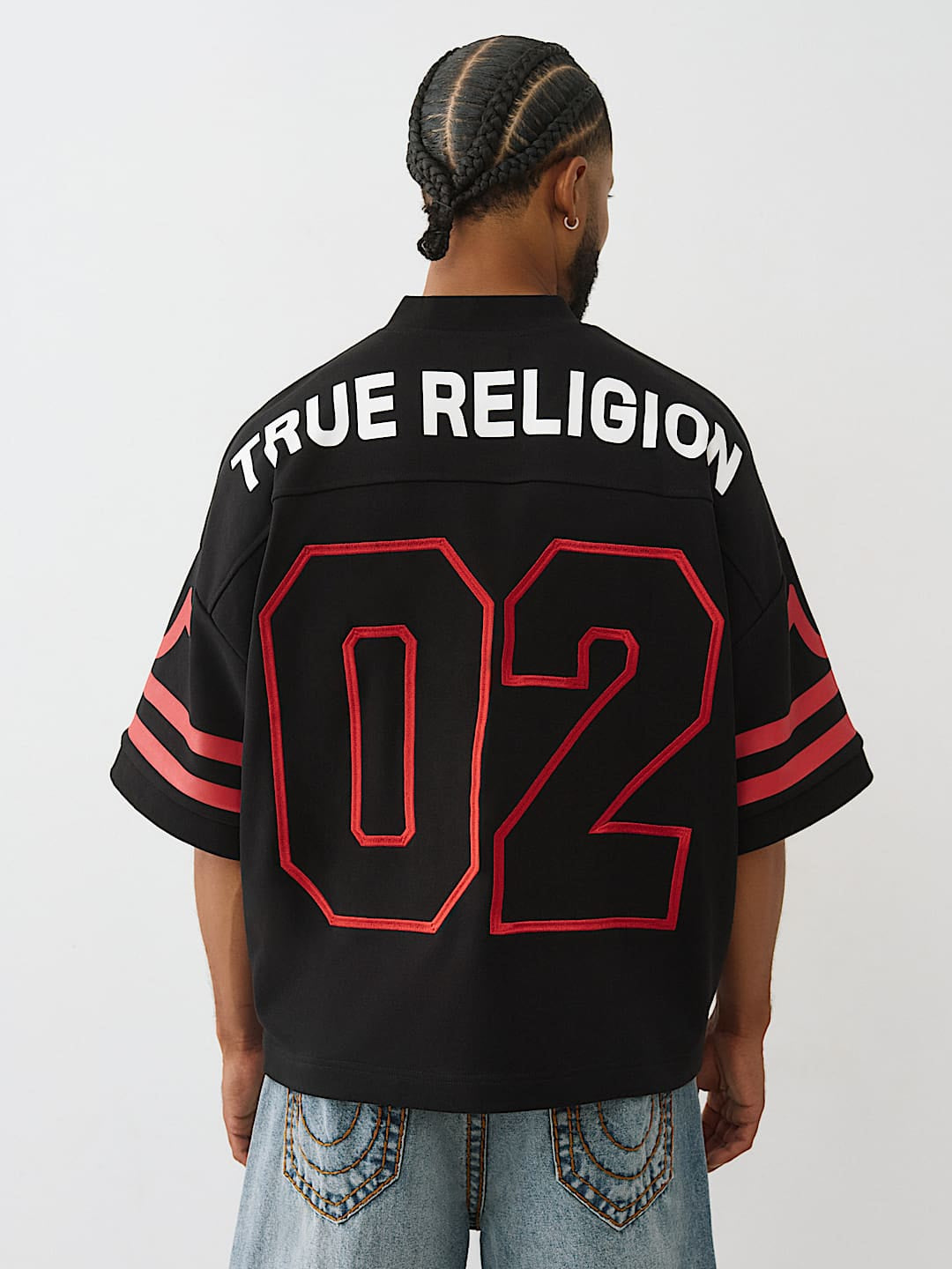 True Religion - Football Knit Boxy Jersey