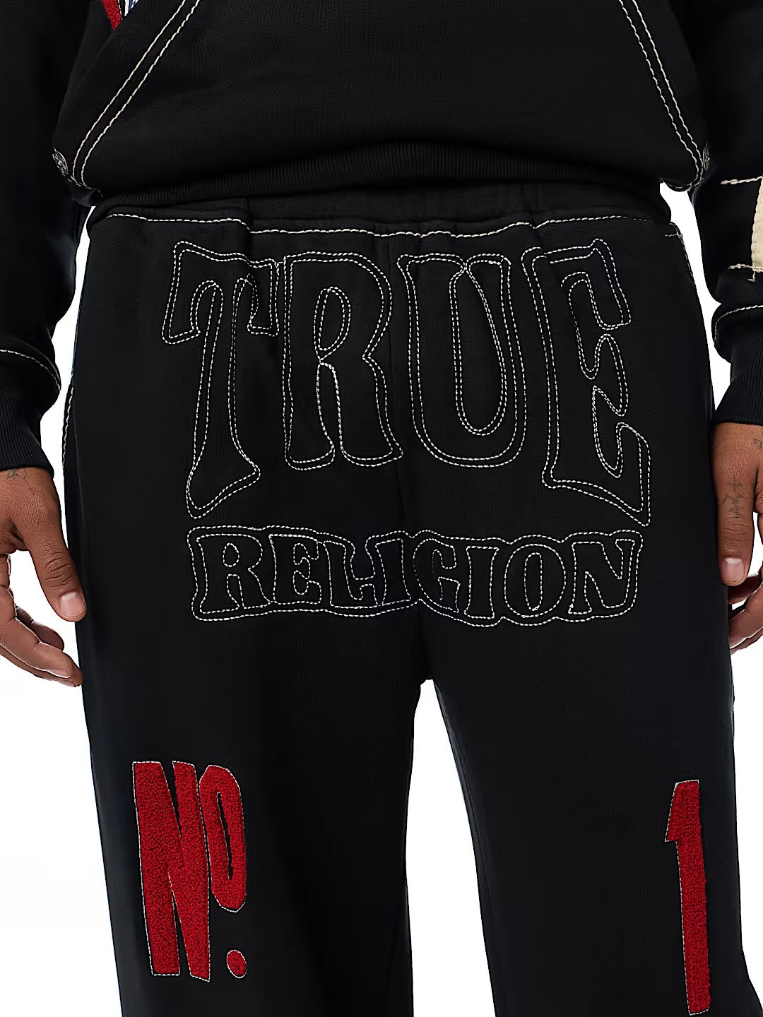 True Religion - No. 1 Logo Big T Sweatpant