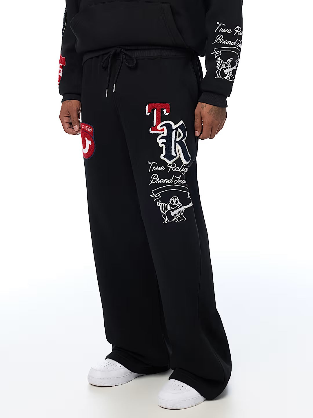 True Religion - Logo Patch Baggy Sweatpant