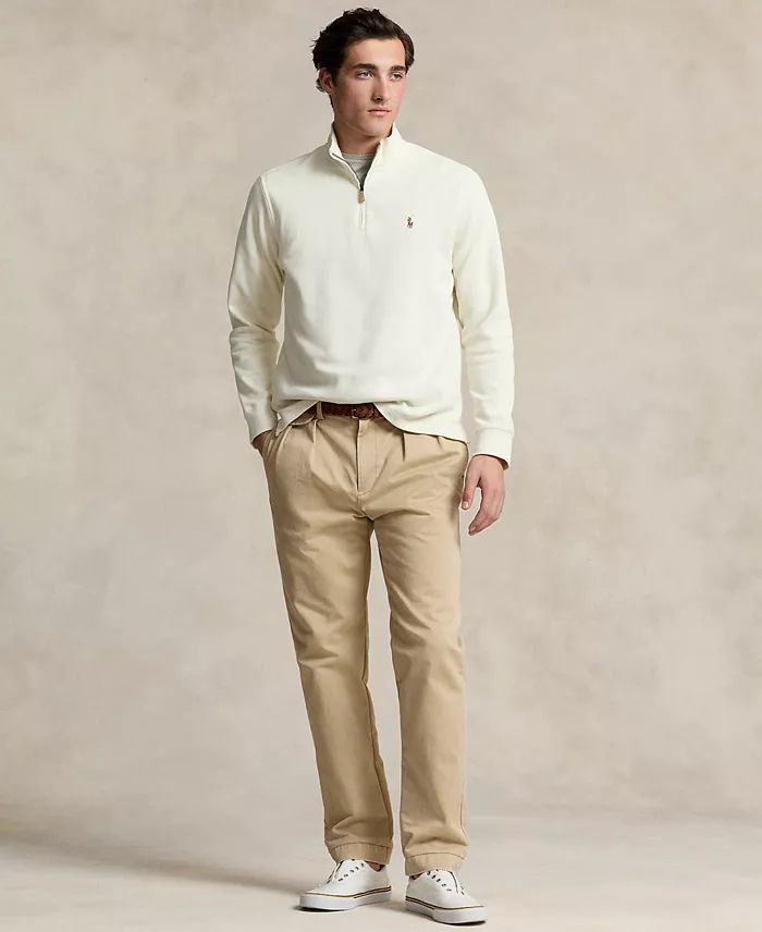 Ralph Lauren - Men's Estate-Rib Cotton Quarter-Zip Pullover IMMEDIATE