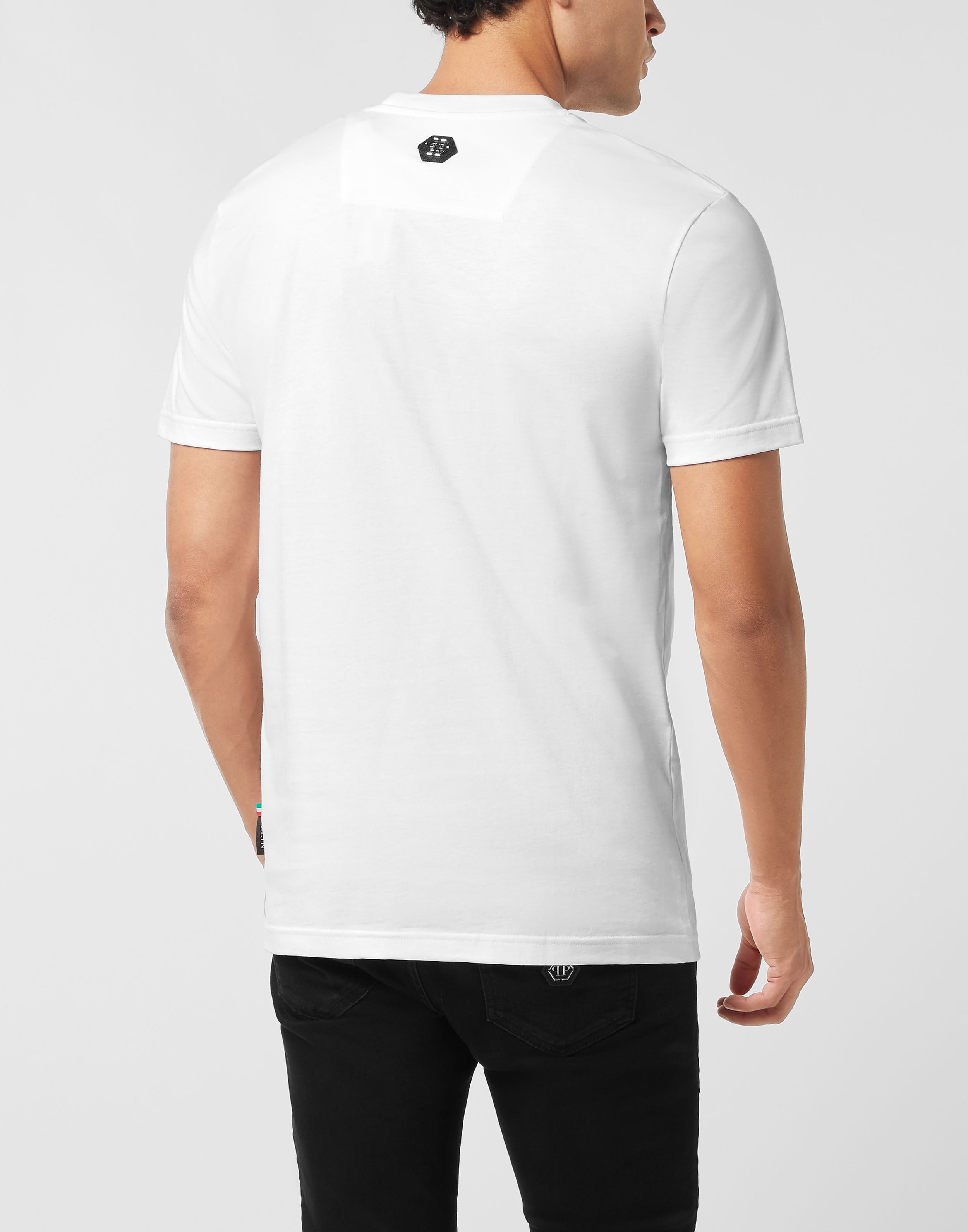 PHILIPP PLEIN - Round Neck T-Shirt Plein Deluxe Stones