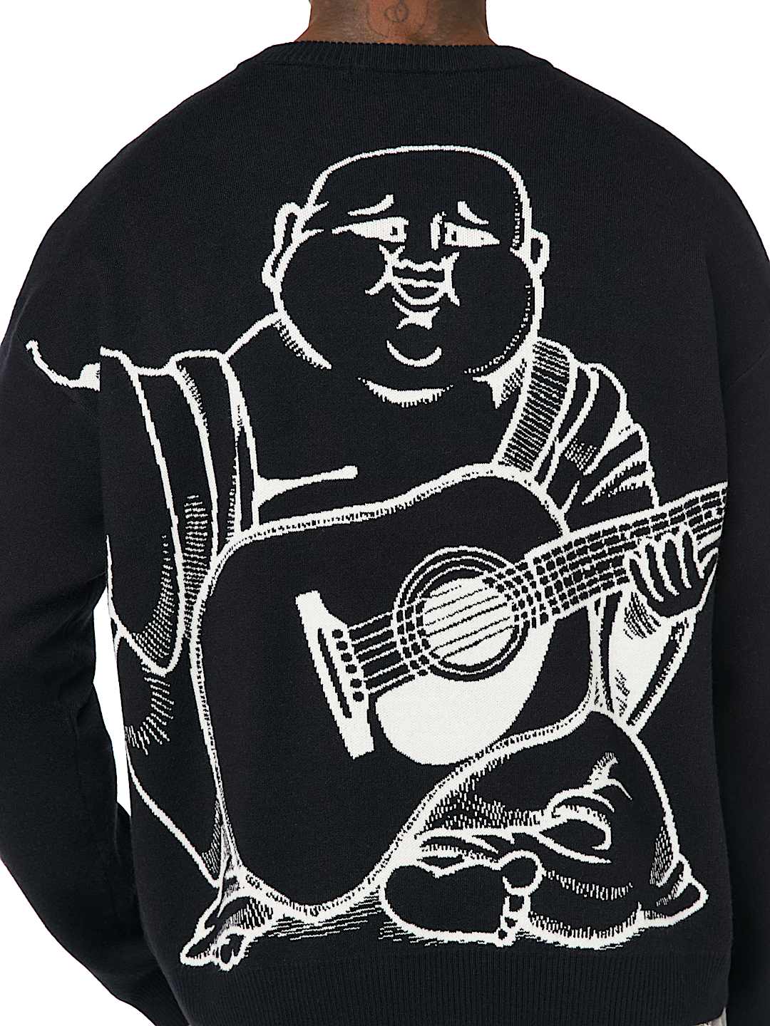 True Religion - Arched Logo Buddha Sweater