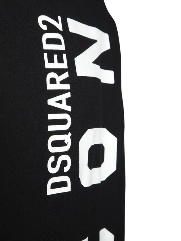 Dsquared2 - Vertical Icon Print Jersey Sweatshirt Black