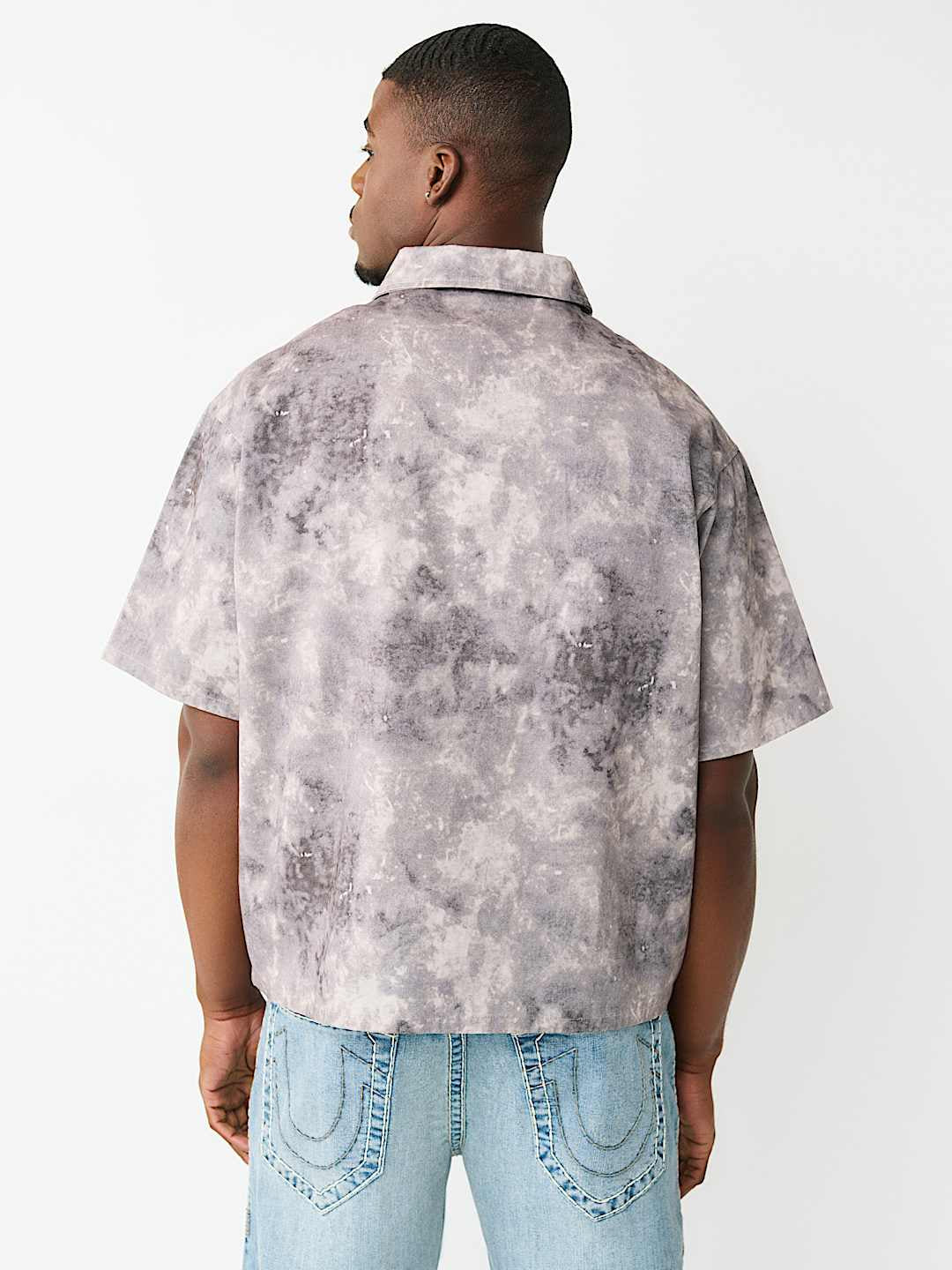 True Religion - Allover Print Boxy Shirt