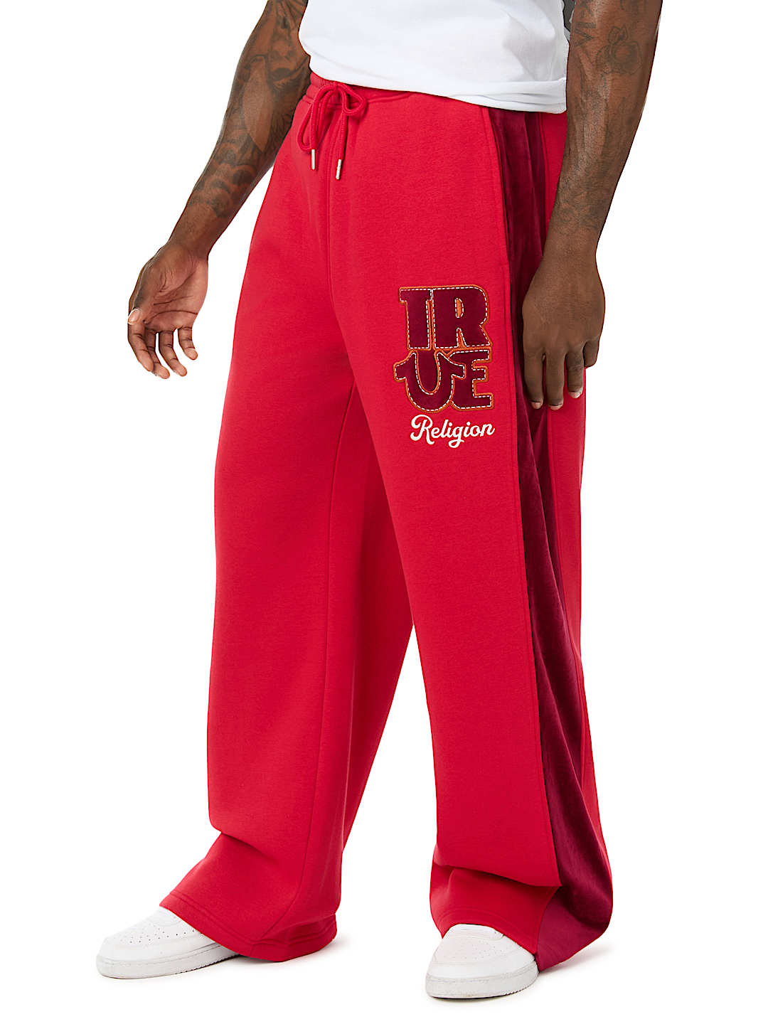 True Religion - Velour Logo Baggy Sweatpant