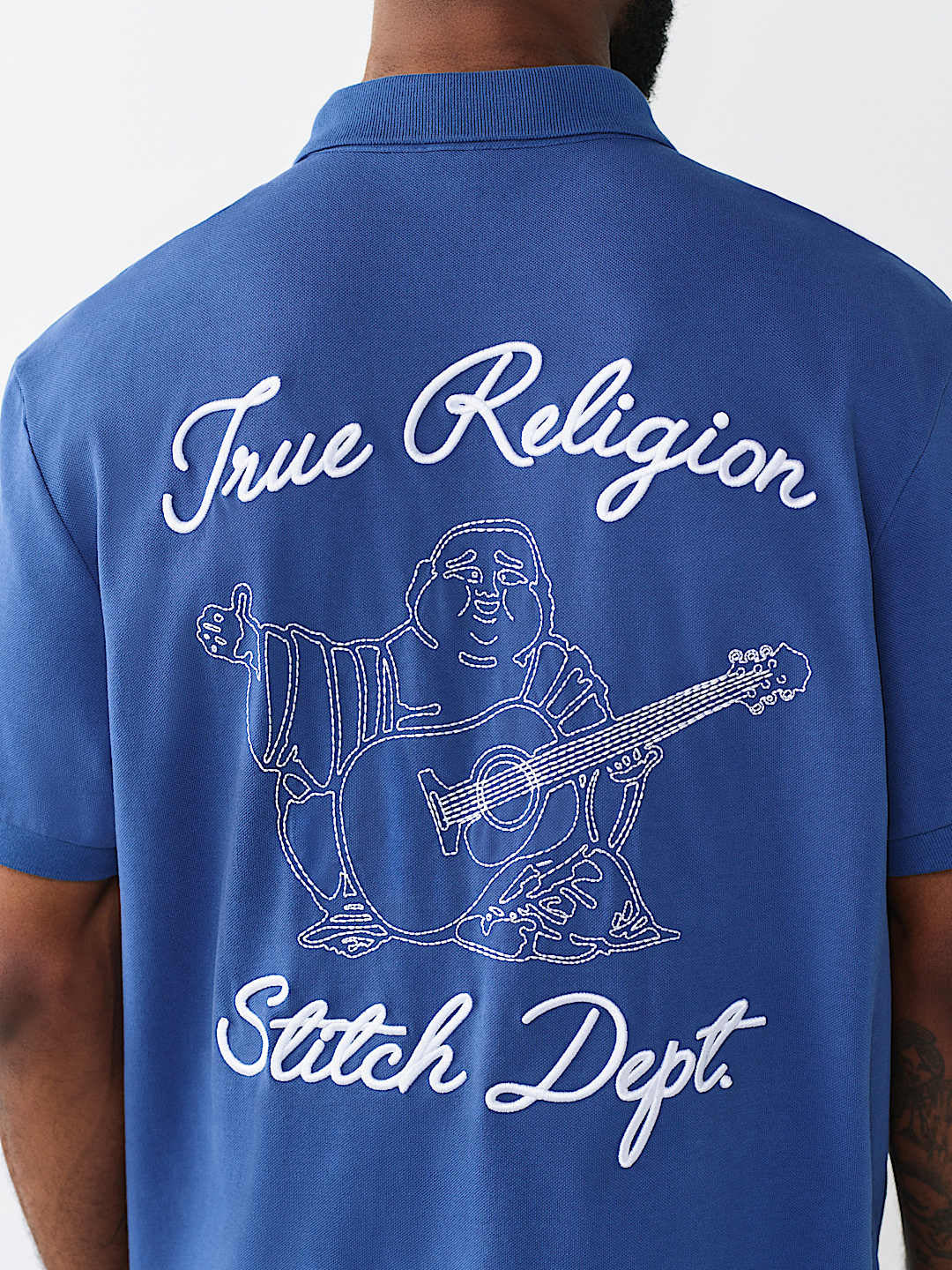 True Religion - Embroidered Stitch Dept Polo Shirt