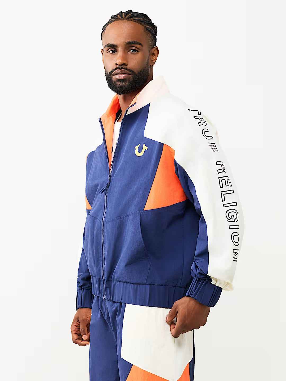 True Religion - Colorblock Nylon Track Jacket