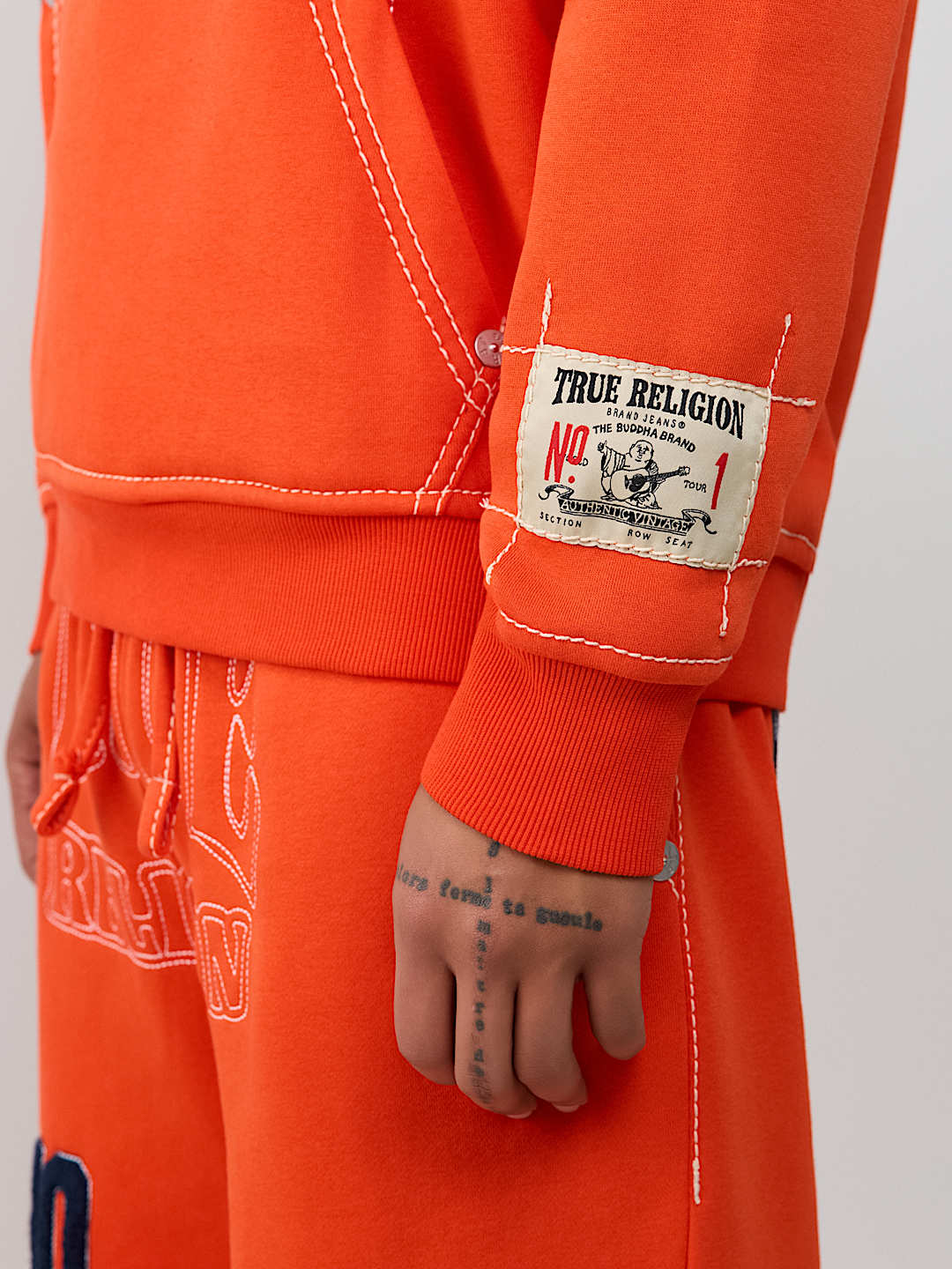 True Religion - No. 1 Logo Big T Hoodie