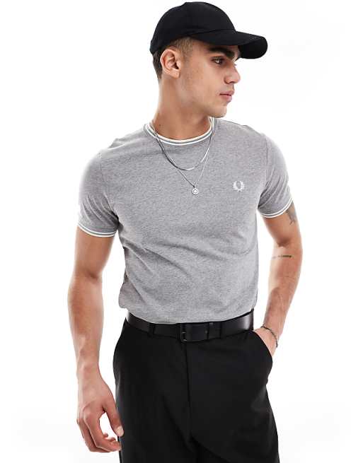 twin tipped t-shirt in grey
