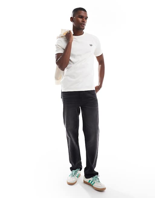 ringer t-shirt in ecru