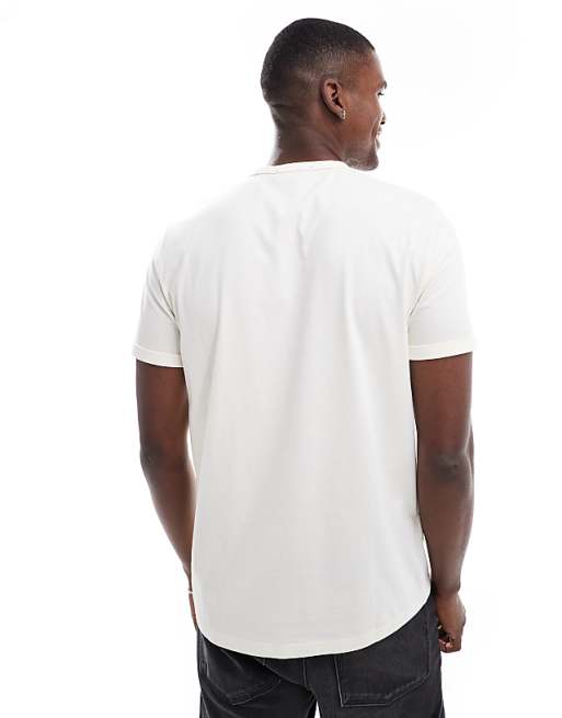 ringer t-shirt in ecru