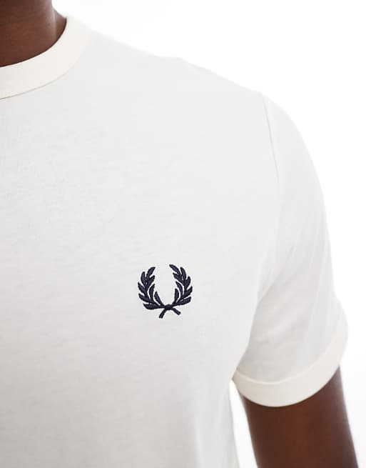 ringer t-shirt in ecru