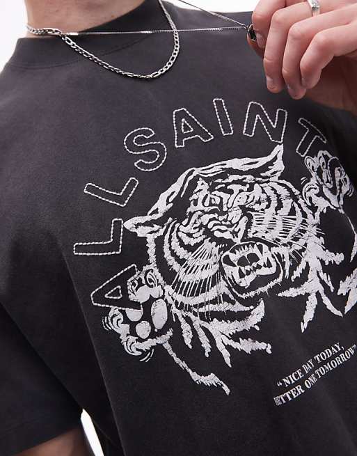 Better Days T-Shirt In Washed Black