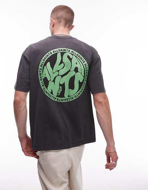 Distortion T-Shirt In Washed Black