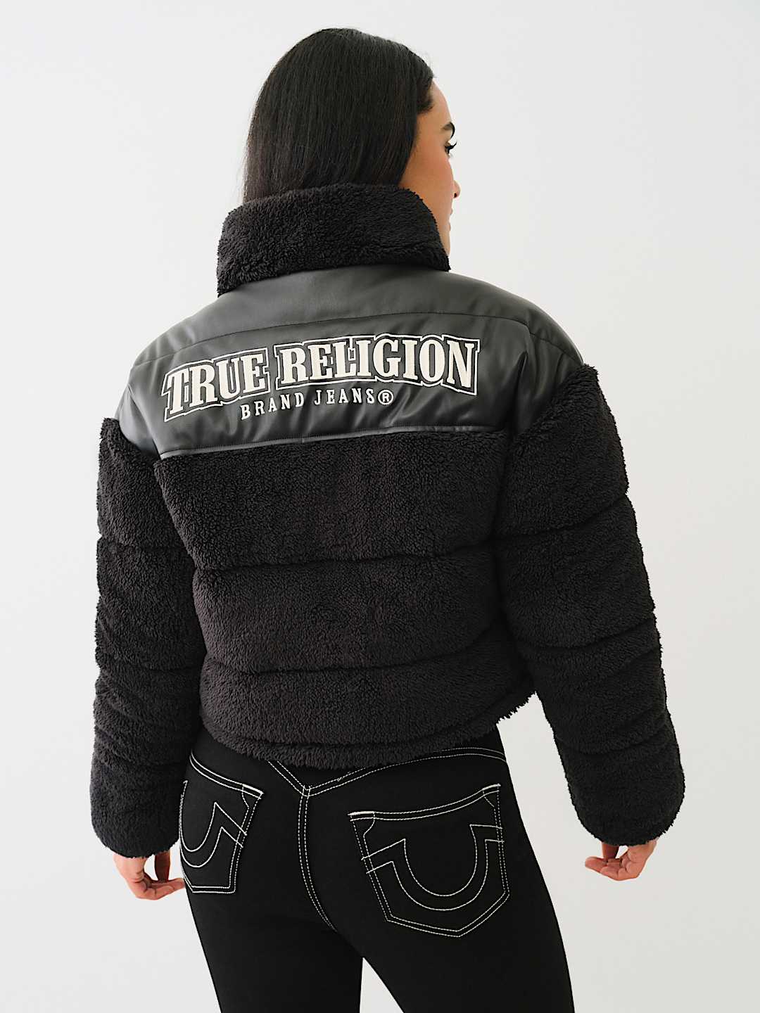 True Religion - EMBROIDERED SHERPA JACKET
