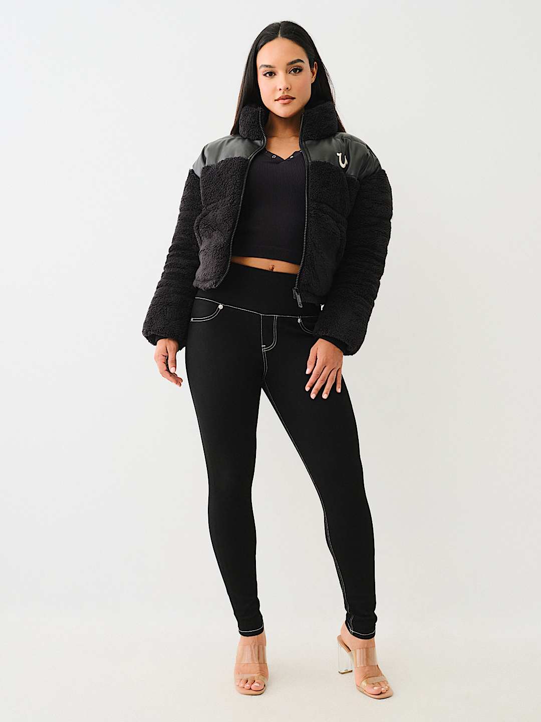 True Religion - EMBROIDERED SHERPA JACKET