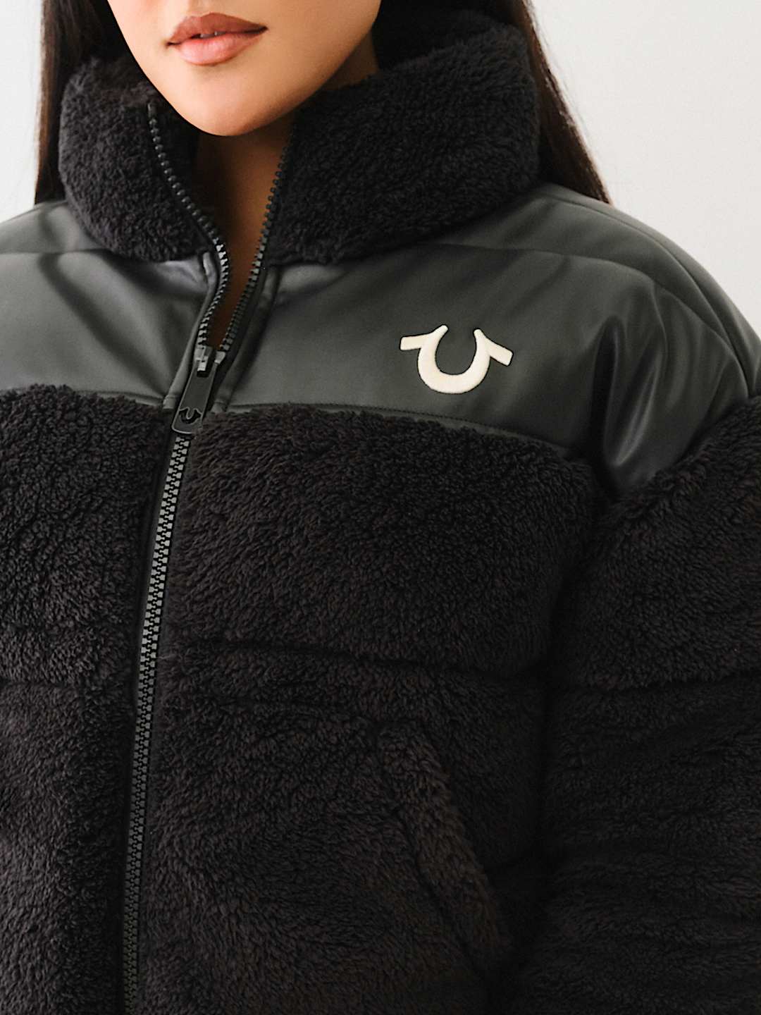 True Religion - EMBROIDERED SHERPA JACKET