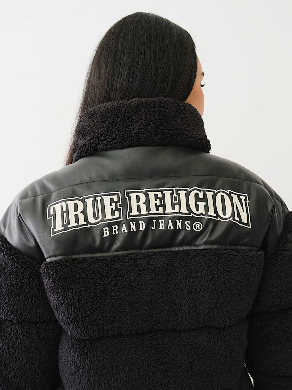 True Religion - EMBROIDERED SHERPA JACKET
