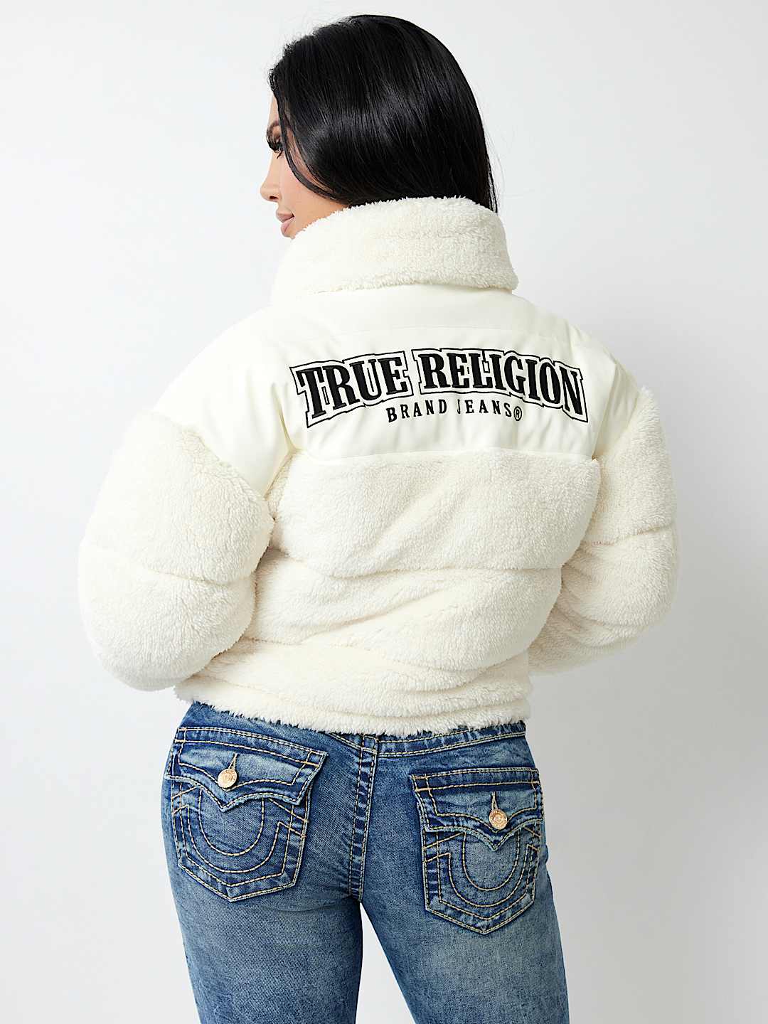 True Religion - EMBROIDERED SHERPA JACKET