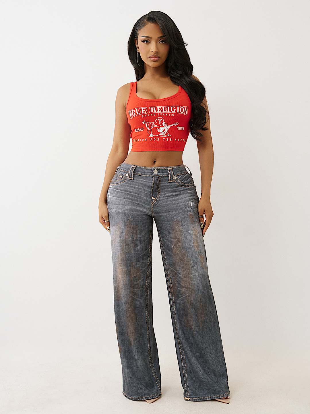 True Religion - BOBBI TERRY SUPER T BAGGY PANT