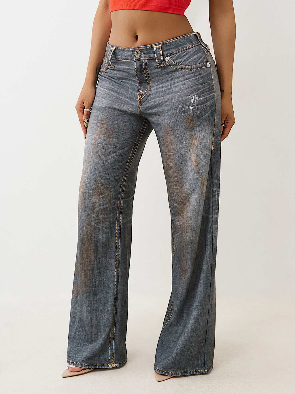 True Religion - BOBBI TERRY SUPER T BAGGY PANT