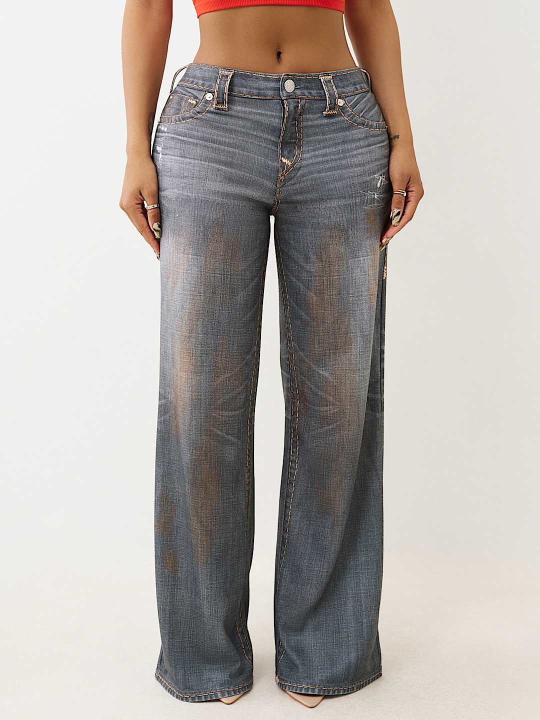 True Religion - BOBBI TERRY SUPER T BAGGY PANT