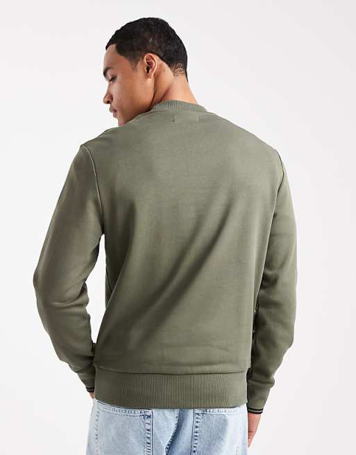 Fred Perry - crew neck sweatshirt in khaki