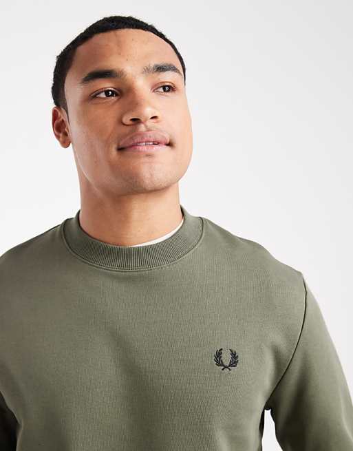 Fred Perry - crew neck sweatshirt in khaki