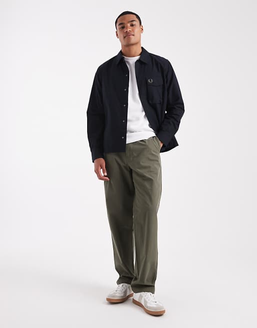 Fred Perry - Poplin Overshirt In Black