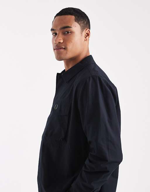 Fred Perry - Poplin Overshirt In Black