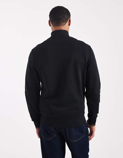 Fred Perry - Half zip sweatshirt in black