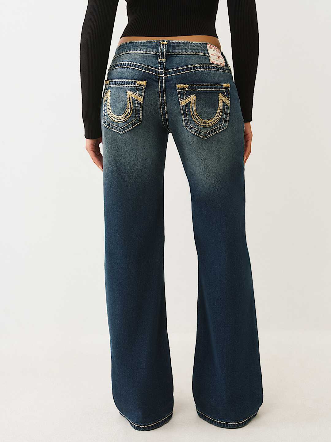 True Religion - BOBBI LOW RISE LUREX SUPER T BAGGY JEAN