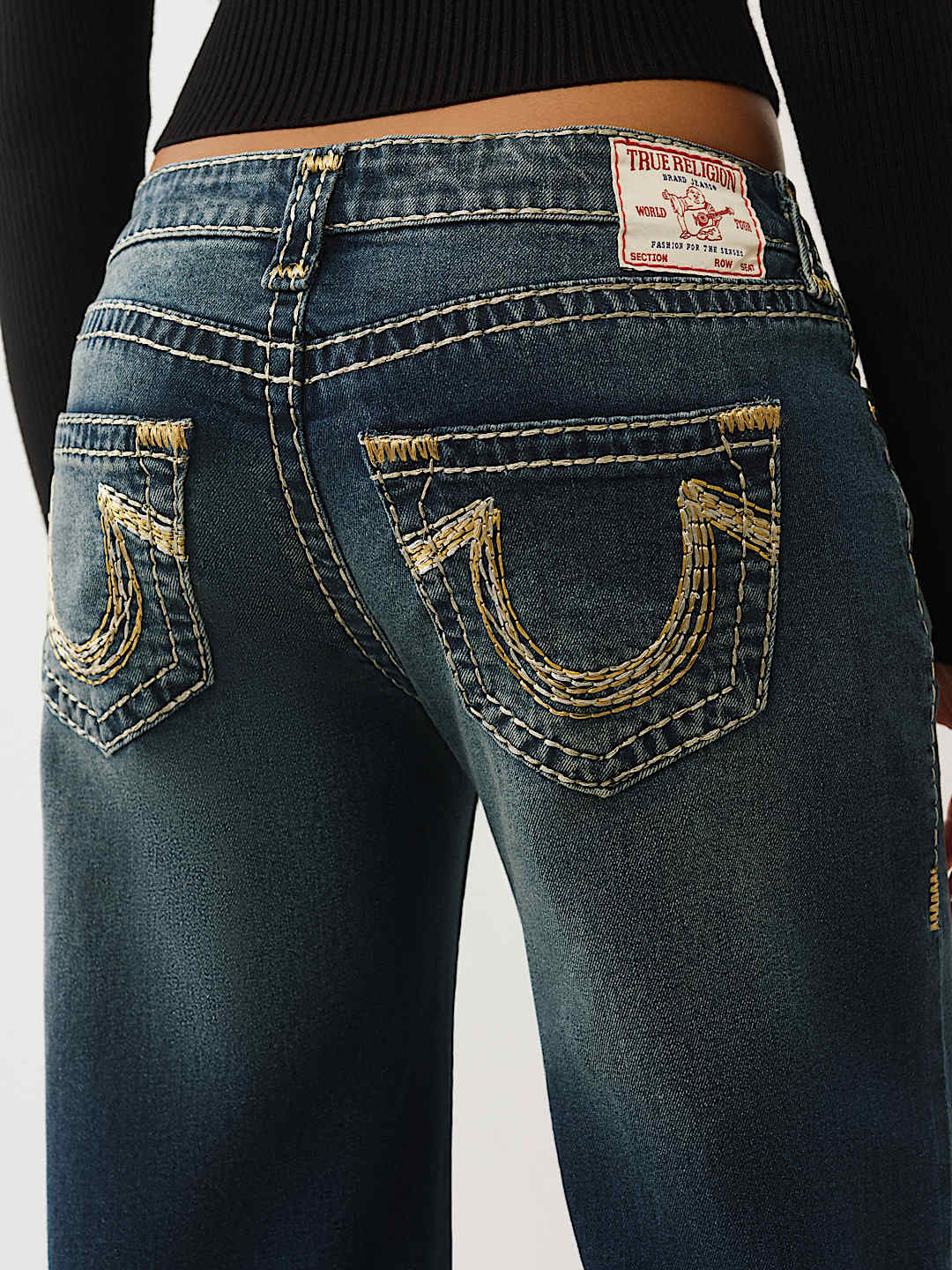 True Religion - BOBBI LOW RISE LUREX SUPER T BAGGY JEAN