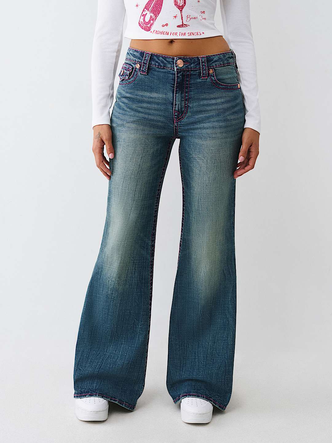 True Religion - KATRINA HIGH RISE BIG T FLARE JEAN