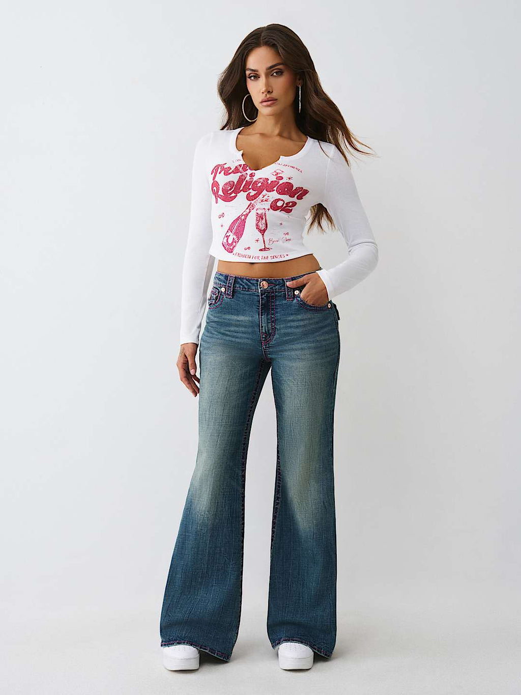 True Religion - KATRINA HIGH RISE BIG T FLARE JEAN