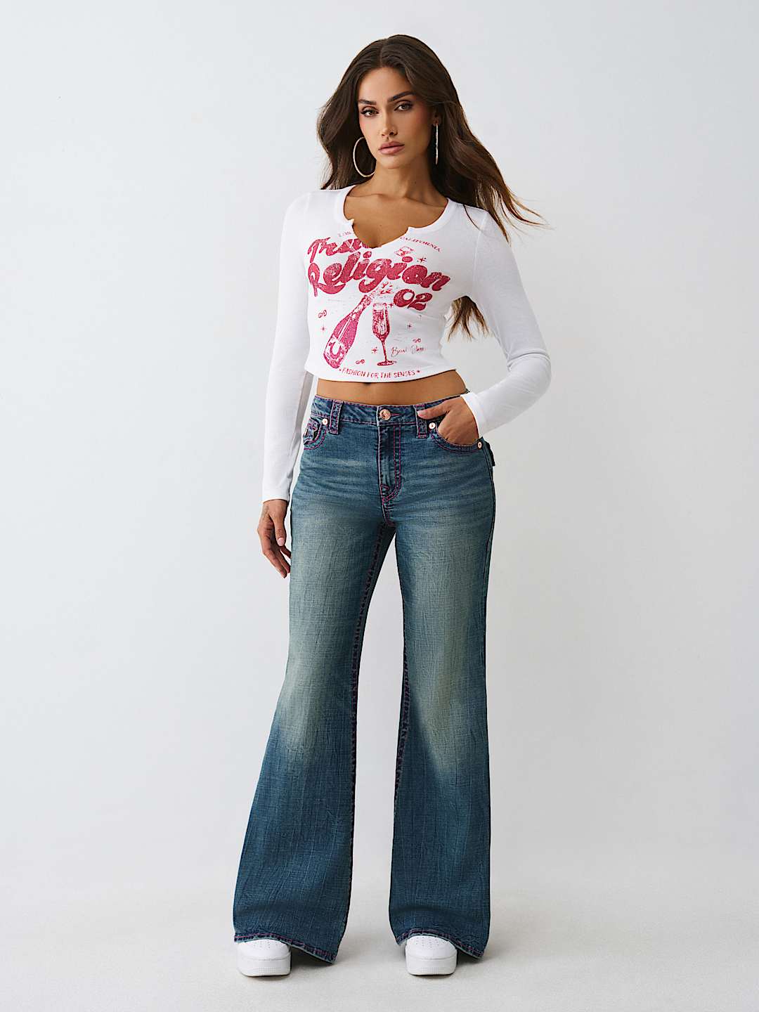 True Religion - KATRINA HIGH RISE BIG T FLARE JEAN