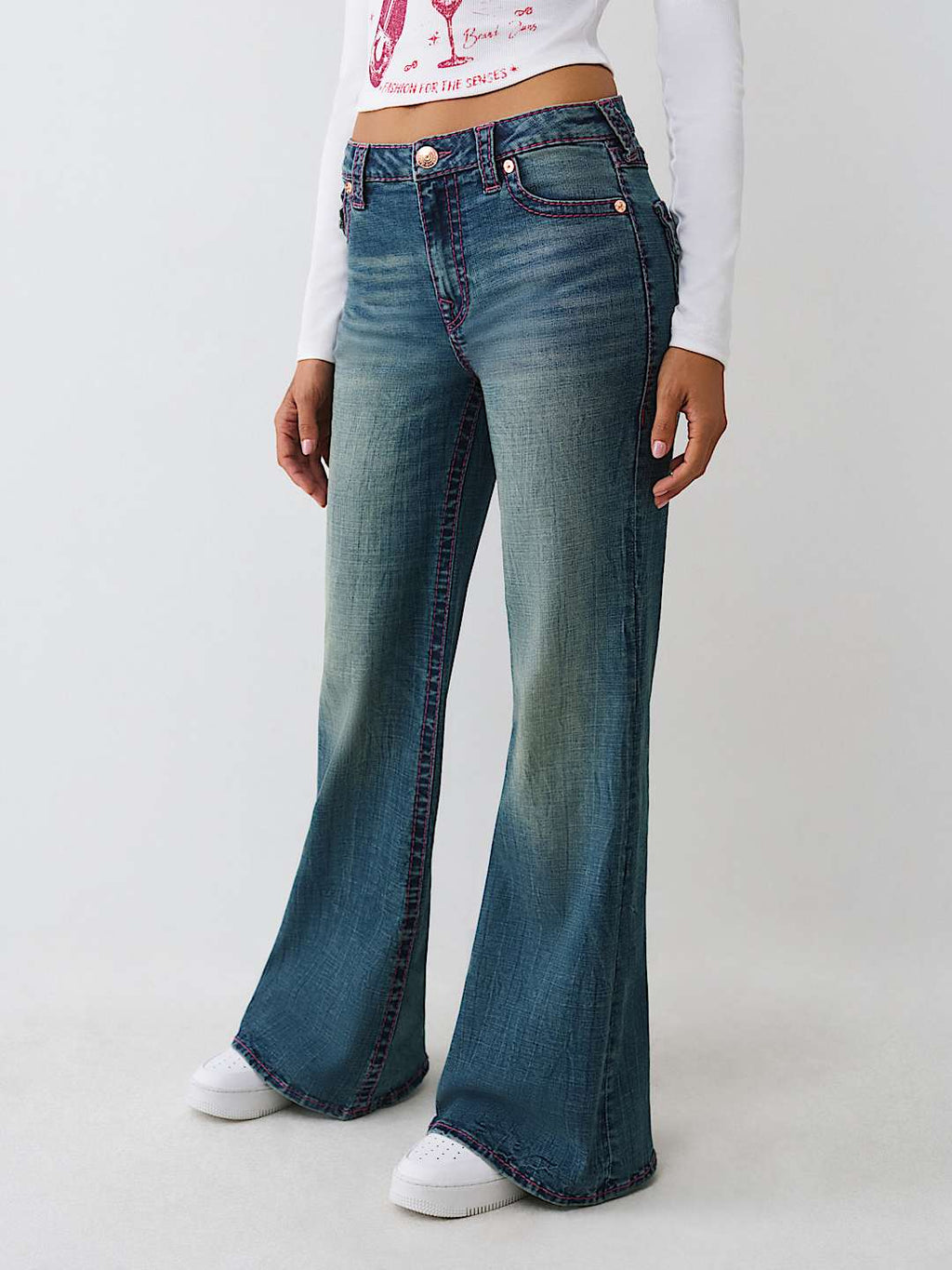 True Religion - KATRINA HIGH RISE BIG T FLARE JEAN