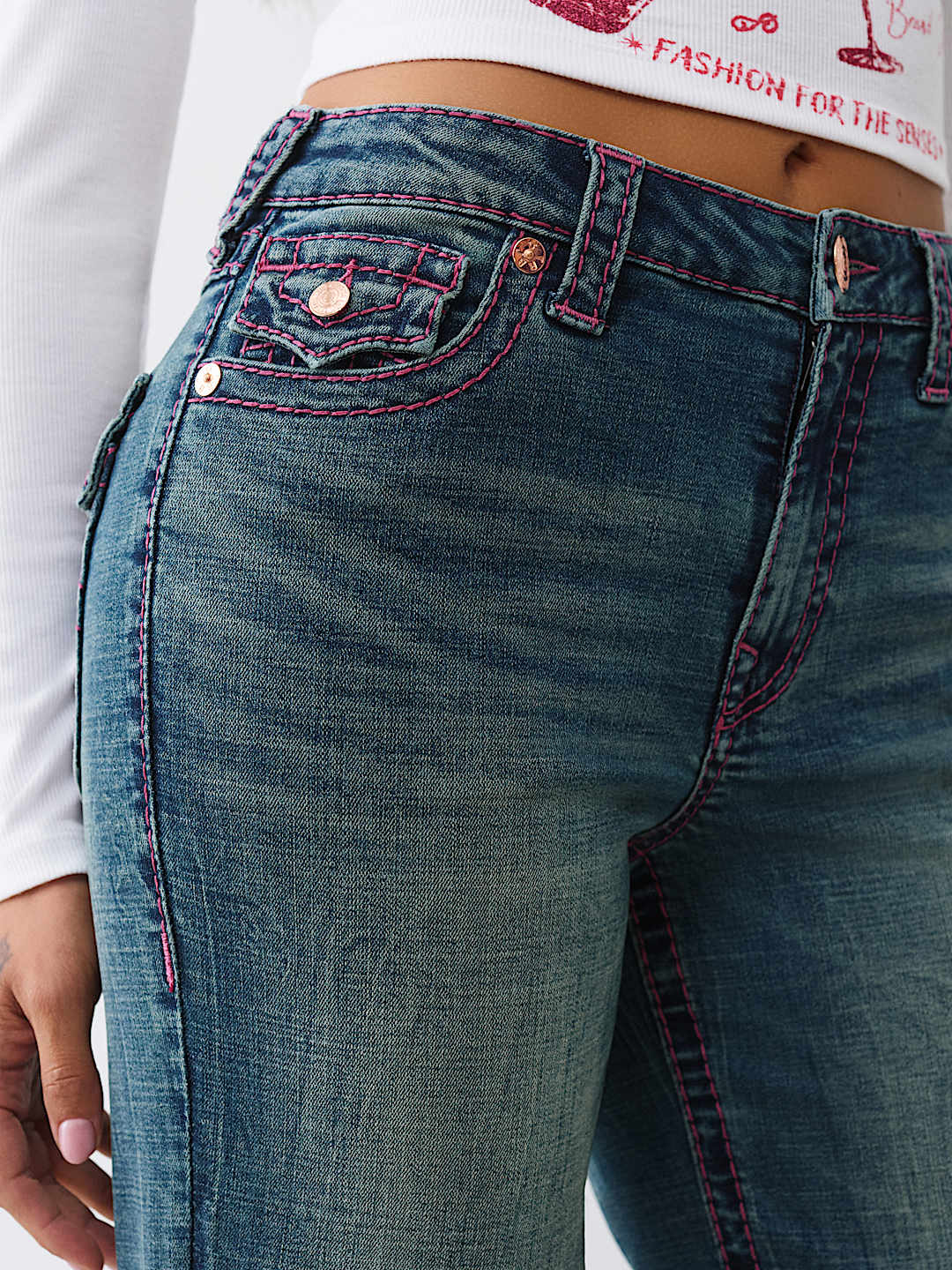 True Religion - KATRINA HIGH RISE BIG T FLARE JEAN - Brandatak Store