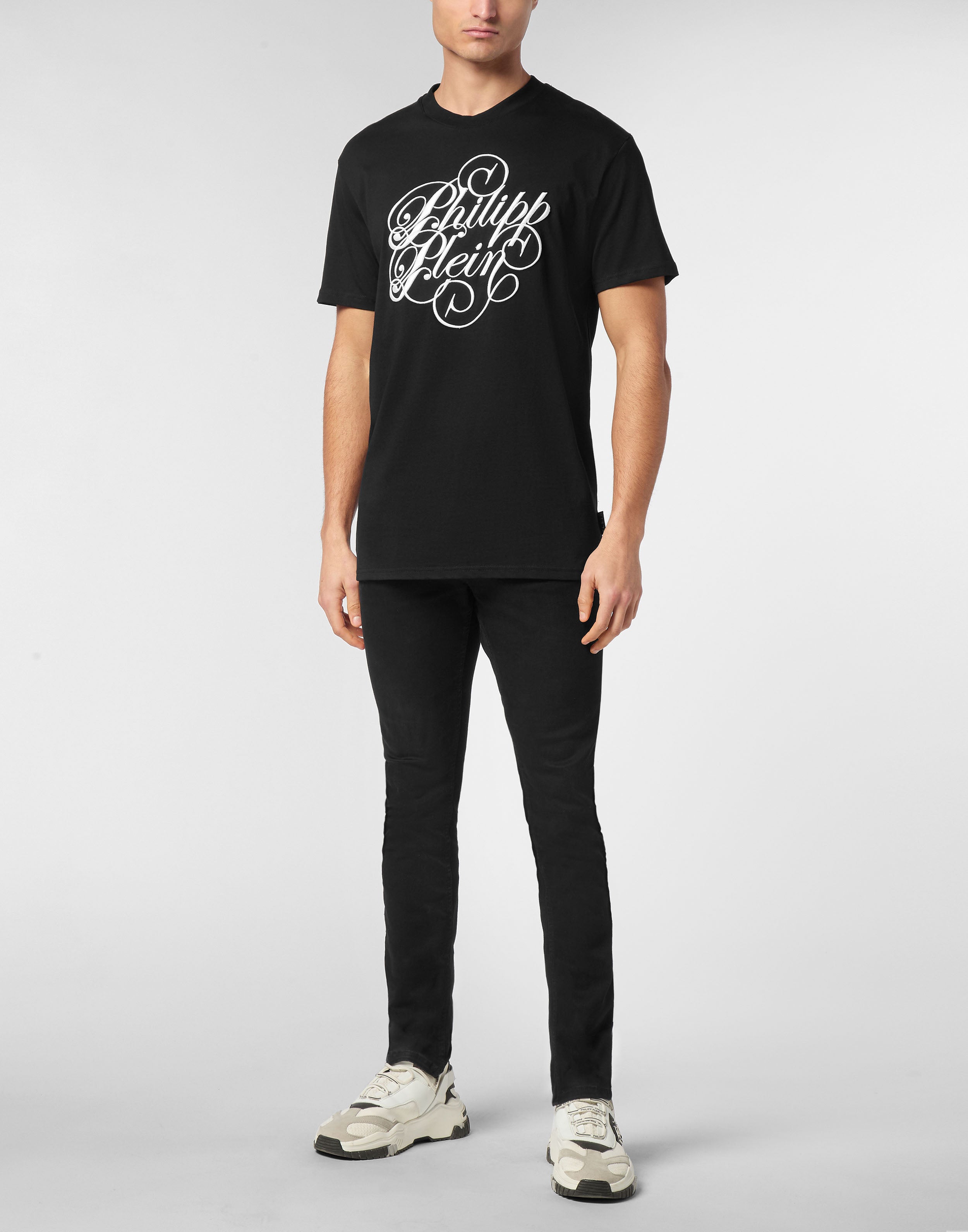 PHILIPP PLEIN - T-shirt Round Neck SS Plein Coursive