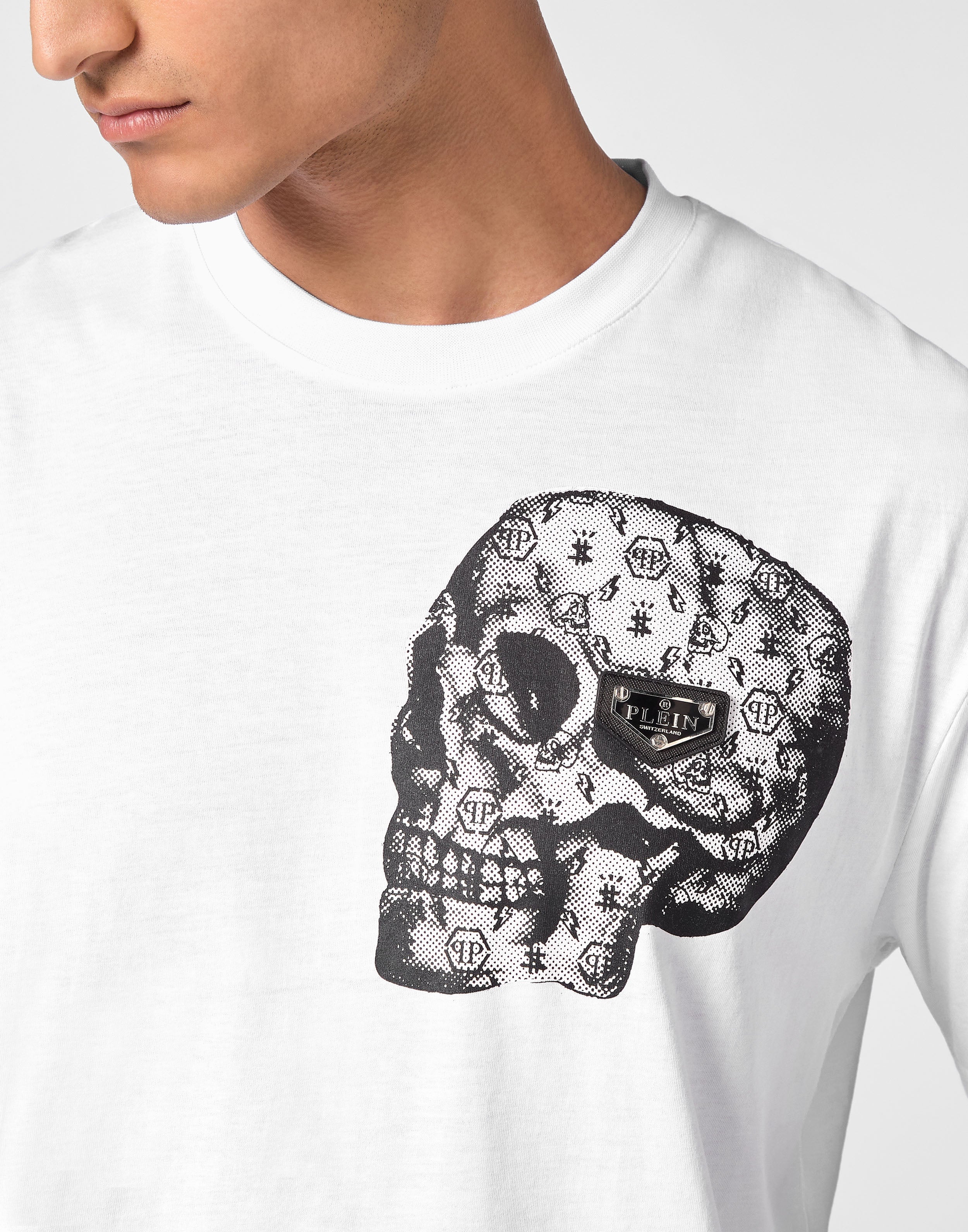 PHILIPP PLEIN - T-shirt Round Neck SS Skull