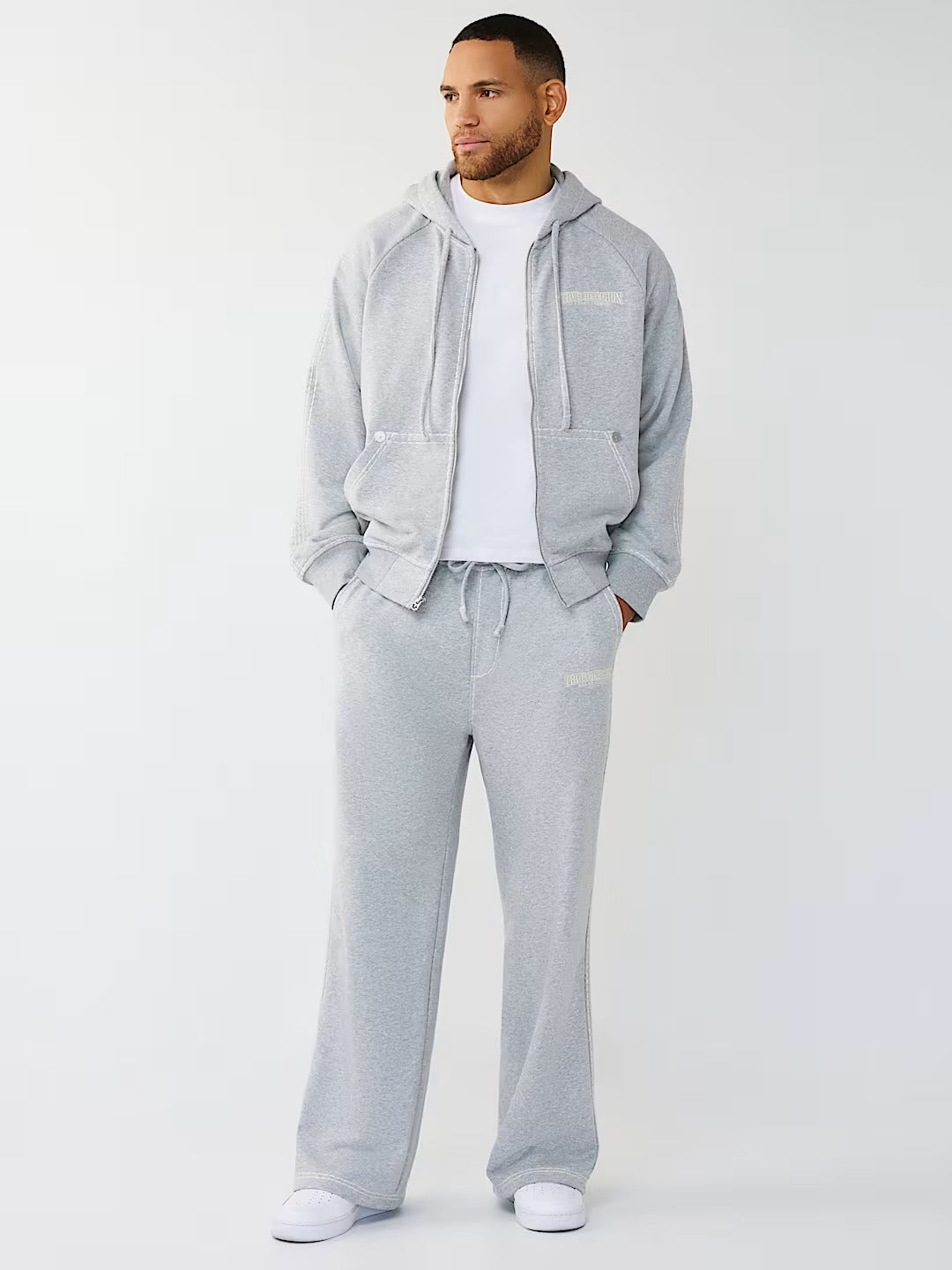 True Religion - Super T Boxy Zip Hoodie