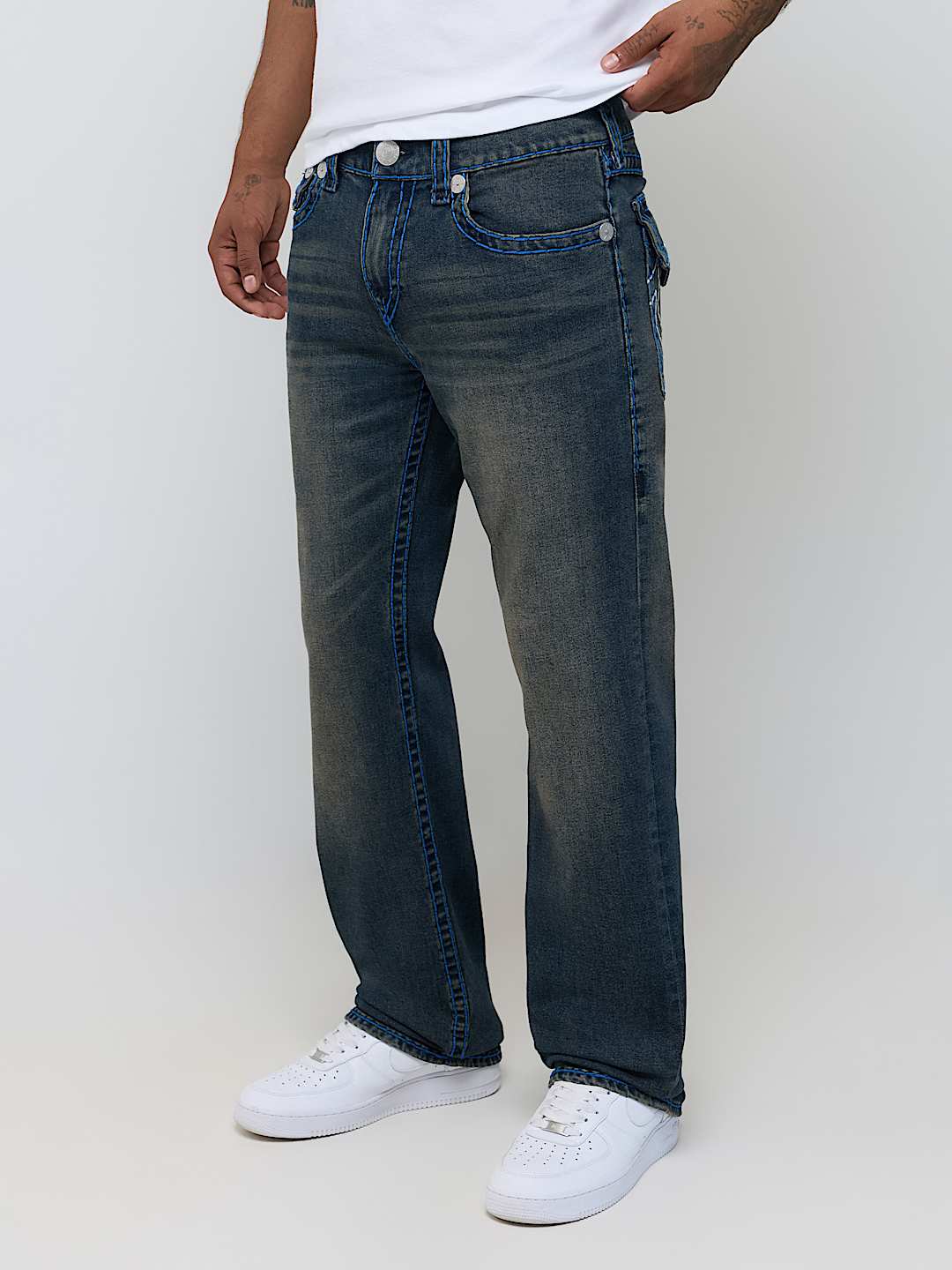 True Religion - Ricky Super T Flap Straight Jean