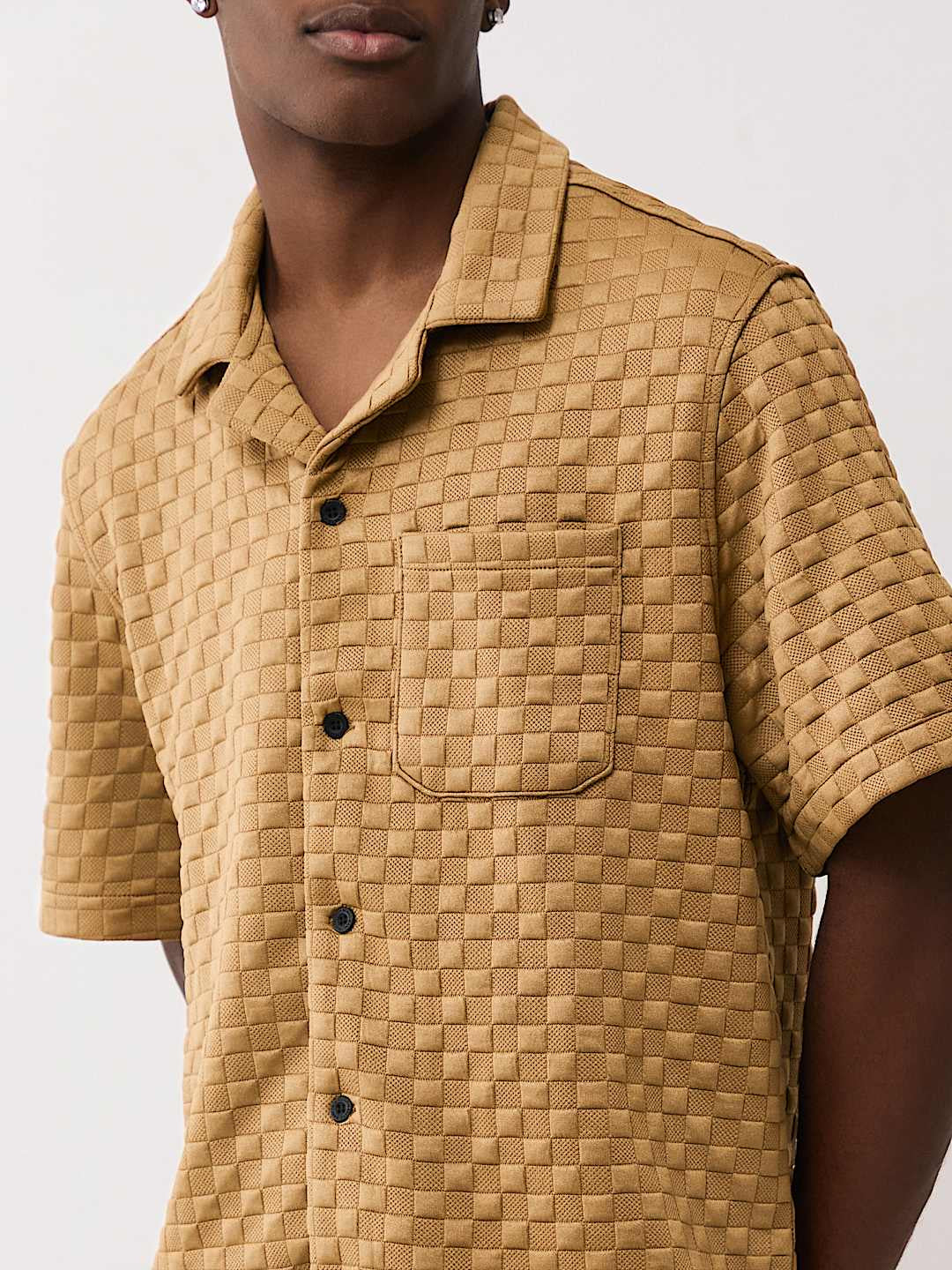 True Religion - Checkered Camp Collar Shirt